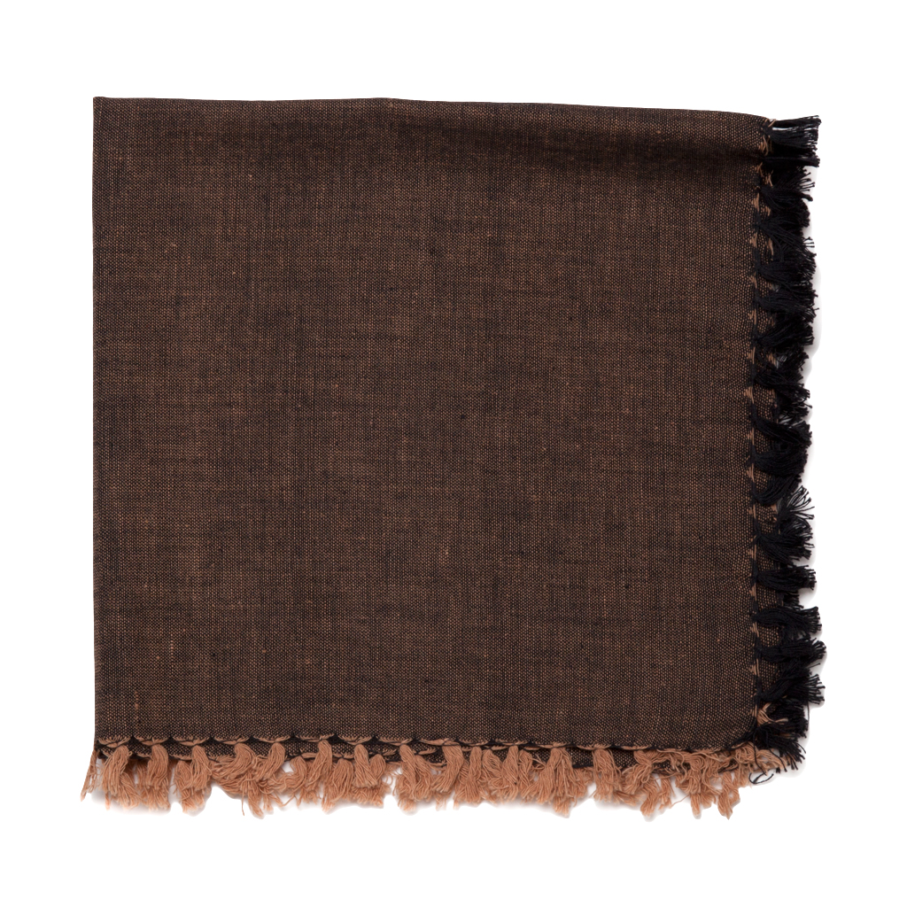 Two-Tone Napkin - Black/Coffee (Set of 2)